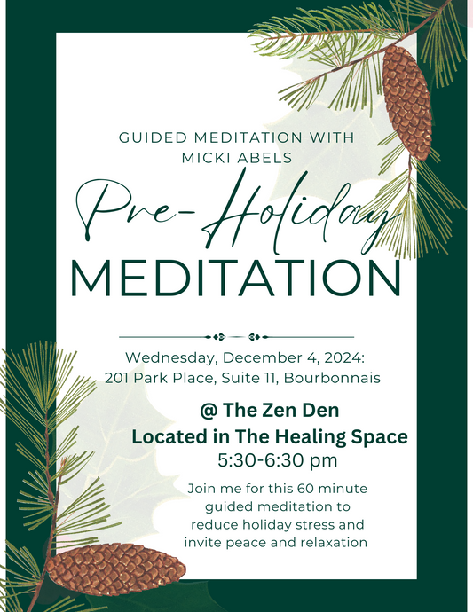 STRESS LESS Pre-Holiday Guided Meditation